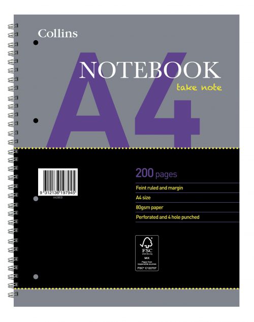 Collins Essential A4 Notebook PK5