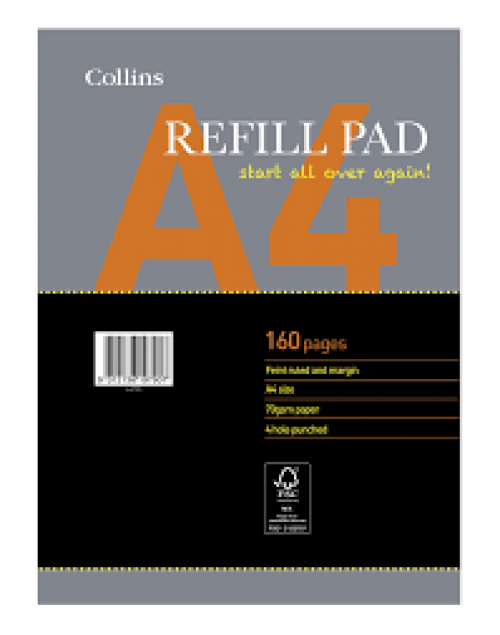 Collins Essential A4 Refill Pad PK5