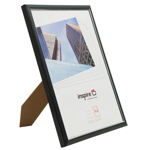 Photo Album Co Inspire For Business Certificate A4 Back Loader Black Frame - EASA4BKP Picture Frames 16118PA