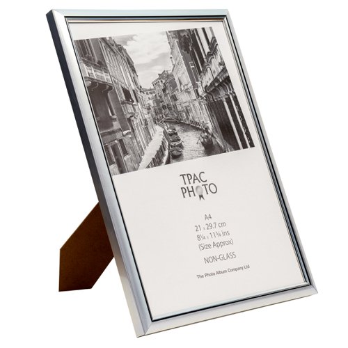 16139PA - Photo Album Co Inspire For Business Certificate/Photo Frame A4 Plastic Frame Plastic Front Silver - EASA4SVP