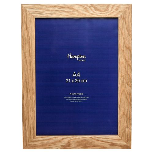 Hampton Frames Certificate A4 Solid Oak Frame
