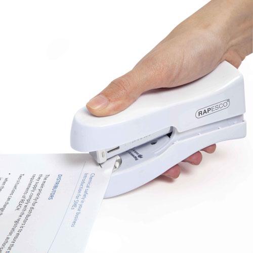 Rapesco Stand Up Space Saving Stapler Plastic 20 Sheet White - 1319 Rapesco Office Products Plc