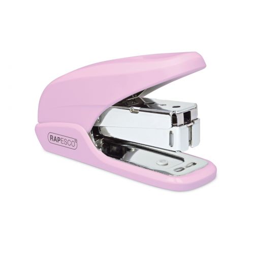 Rapesco X5 Mini Less Effort Stapler Plastic 20 Sheet Pink - 1337 29702RA Buy online at Office 5Star or contact us Tel 01594 810081 for assistance