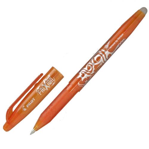 Pilot FriXion Ball Erasable Gel Rollerball Pen 0.7mm Tip 0.35mm Line Orange (Pack 12) - 224101207
