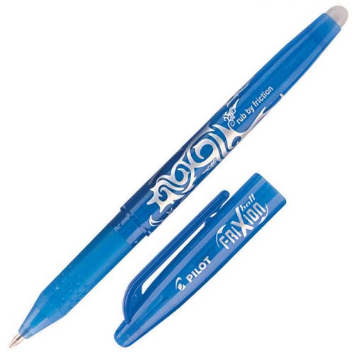 31522PT - Pilot FriXion Ball Erasable Gel Rollerball Pen 0.7mm Tip 0.35mm Line Light Blue (Pack 12) - 224101210