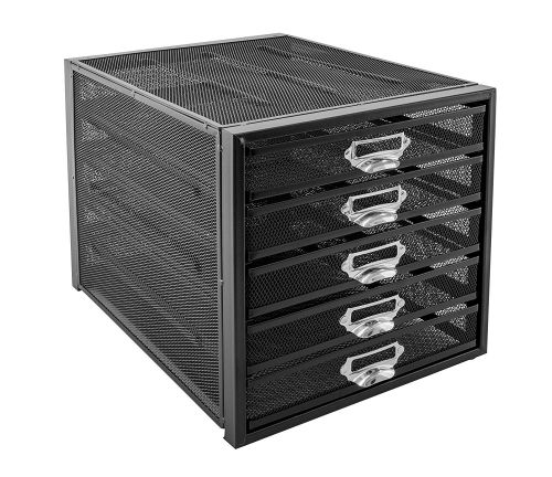 Osco Mesh 5 Sorter Drawer (Black)