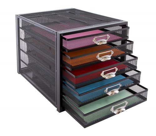 Osco Mesh 5 Sorter Drawer (Black)