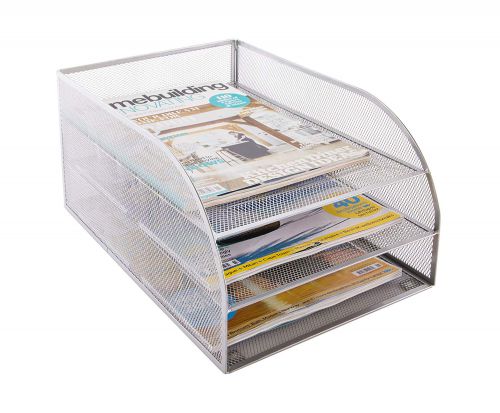 Osco Mesh 3 Tier Assembled Tray (Silver)