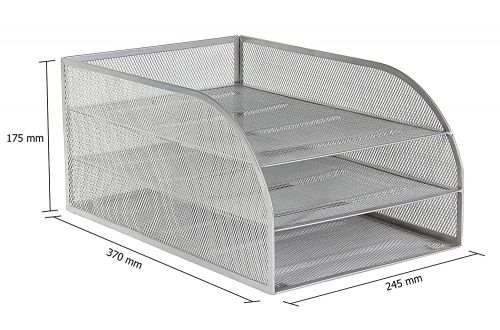 Osco Mesh 3 Tier Assembled Tray (Silver)
