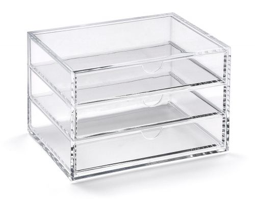 Osco Clear Acrylic 3 Drawer Chest - Mini