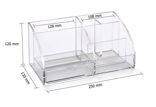 Osco Clear Acrylic Desk Organiser