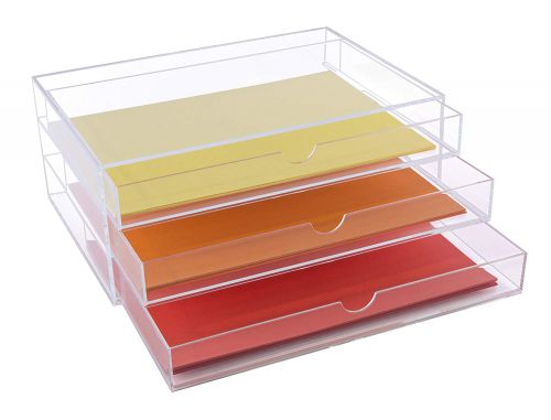 Osco Clear Acrylic 3 Drawer Chest