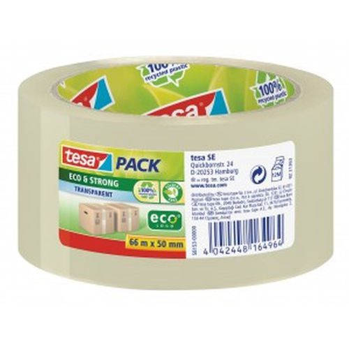 Tesa ecologo Polypropylene Packaging Tape 50mmx66m Clear (Pack 6) 58153