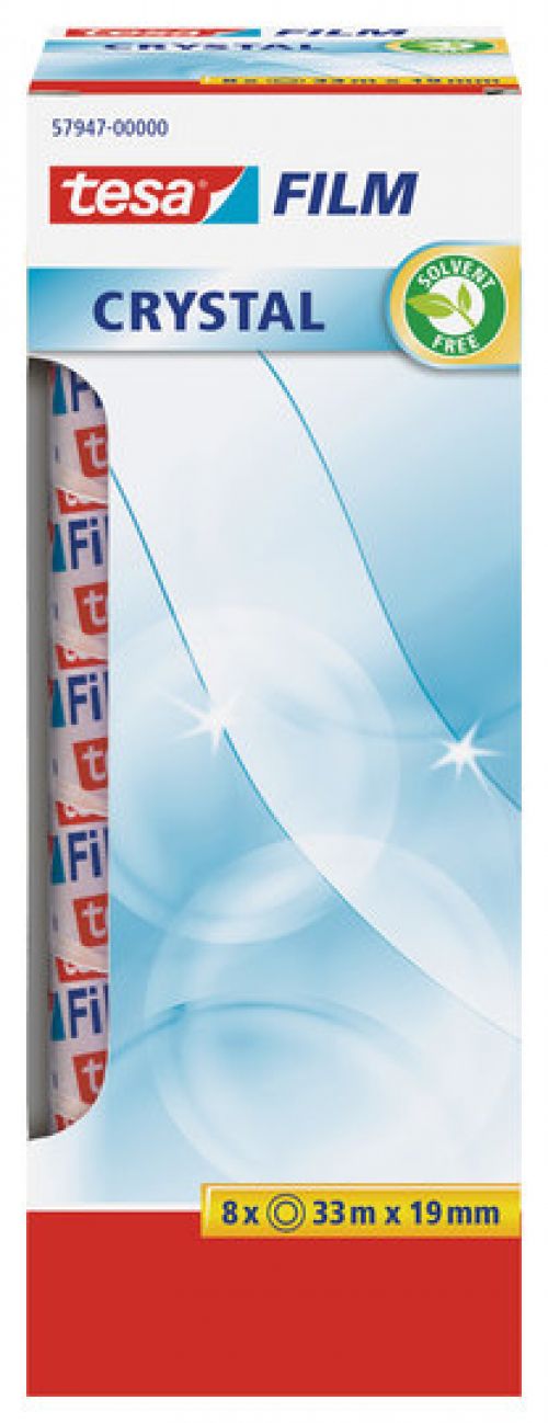 tesafilm Crystal tape 19mm x 33m 57947 OfficeBox PK8
