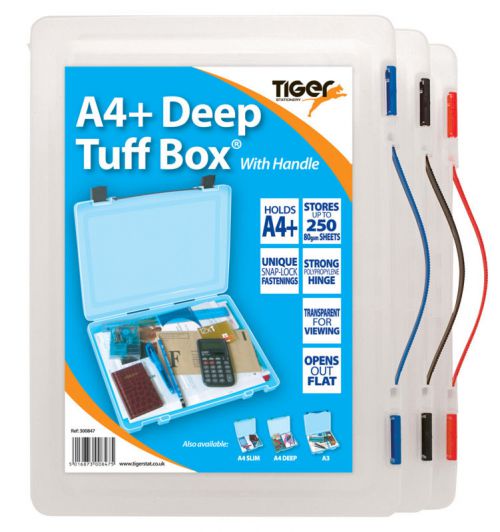 Tiger Tuff Box Polypropylene A4+ Deep Clear - 300847