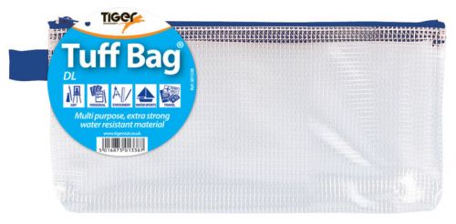 Tiger Tuff Bag Polypropylene DL 500 Micron Clear with Assorted Colour Zips - 301338
