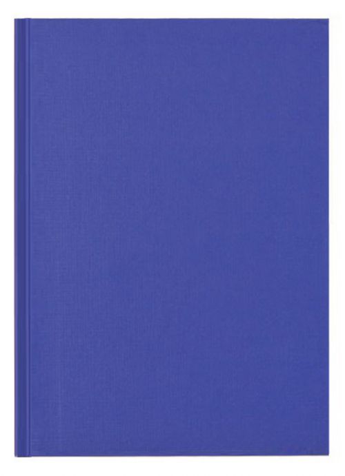 Nuco A5 Casebound Hard Cover Manuscript Notebook Ruled 192 Pages Blue