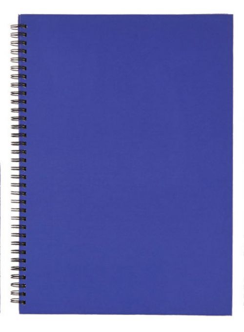 Nuco A4 Wirebound Hard Cover Notebook Ruled 160 Pages Blue (Pack 5)