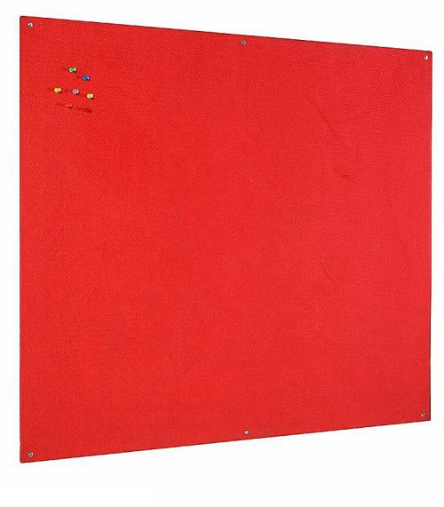 Bi-Office Unframed Red Felt Notice Board 120x90cm