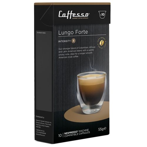 Caffesso Lungo Forte Nespresso Compatible Coffee Capsules (Pack 10) - NWT827