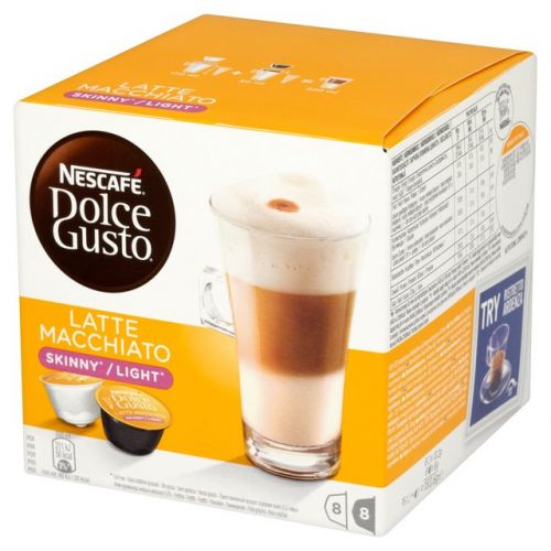 Nescafe Dolce Gusto Skinny Latte Coffee 16 Capsules (Pack 3)