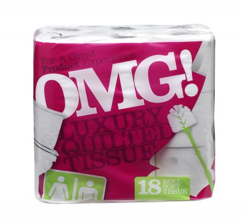 OMG Toilet Roll 2 Ply White (Pack 18)  | County Office Supplies