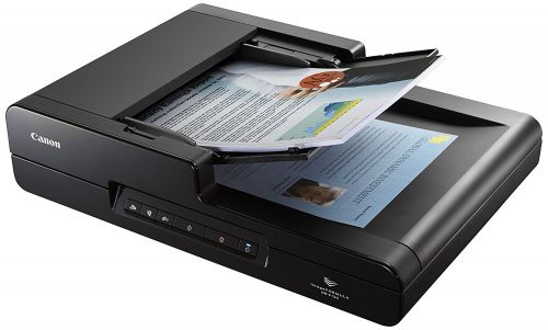 Enjoy an effortless and speedy scanning solution with versatile imageFORMULA DR-F120 scanner, featuring an integrated automatic document feeder and flatbed unit. It’s perfect for capturing a wide range of document types in high quality.Capture various types of document types accurately and efficiently with the DR-F120: a compact all-in-one scanning solution that offers both an automatic document feeder (ADF) and flatbed. You can save yourself valuable time using the 50-sheet document feeder, with its faster 20ppm scanning speeds. The DR-F120 can be relied on to get through your work with a suggested daily volume of up to 1000 scans.The DR-F120 gives you complete flexibility to scan a wide range of materials despite its compact body size and small footprint. The straight-through ADF path accommodates A4-width documents, and media of up to 1,000mm in length. You’ll enjoy increased reliability and time savings when scanning mixed documents as a result of the separation roller in the feeding mechanism. The flatbed scanner is ideal for handling media like books, passports or magazines, and effortlessly captures pages up to legal size. It’s equally at home with photos or other thick, thin and delicate documents.The DR-F120 delivers superior quality results time after time, due to its 2400dpi scanning, wide range of built-in image enhancement features and Canon’s renowned imaging technology. You’ll achieve unprecedented colour accuracy that stays true to the original document via the scanner’s 3-Dimensional Color Correction function.Achieve superb results with just a single touch of a button using the Full Auto Mode that automatically applies the best settings for each scanned image. Built-in tools eliminate blank pages and automatically detect the paper size and text orientation; while the automatic deskew feature straightens documents fed at an angle. Frequent tasks can be made even simpler by assigning them to 3 job buttons on the scanner panel.The DR-F120 offers a simple and intuitive scanning experience using Canon’s CaptureOnTouch 3 software. Users can scan, edit and send their documents even more easily with this versatile scanning solution. Its step-by-step icon-based user interface lets users quickly convert their paper documents to multiple file formats (PDF, TIFF, JPEG, BMP, PNG and PowerPoint). CaptureOnTouch is equally capable as a simple document filing solution that lets users scan and create searchable PDF documents – including easy text-based search and retrieval. Cloud plug-ins to SharePoint, SugarSync, OneDrive, Dropbox, Google Drive™ and Evernote are included, ISIS and TWAIN drivers are also provided.The DR-F120 is easy to maintain because of its user-friendly design. The feed rollers are user-replaceable, which means you won’t incur the cost of calling out a service technician. Your costs stay low due to the scanner’s high energy-efficiency, using less than 20W in operation.Image Sensor: CMOS CIS 1 Line SensorLight Source: (RGB) LEDOptical Resolution: 600 / 1200 dpiSelectable resolution: 150 - 2400 dpiInterface: USB2.0 High-SpeedColour Depth: 24 bit inputGrayscale Depth: 8 bit inputMaximum Document Size: A4 / Letter (216 x 297mm)
