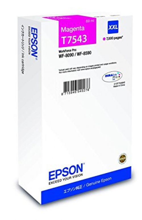 Epson T7543 Magenta Ink Cartridge 69ml - C13T754340