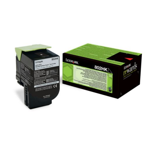 Lexmark 802HKE Black High Yield Corpo Tonere 4K