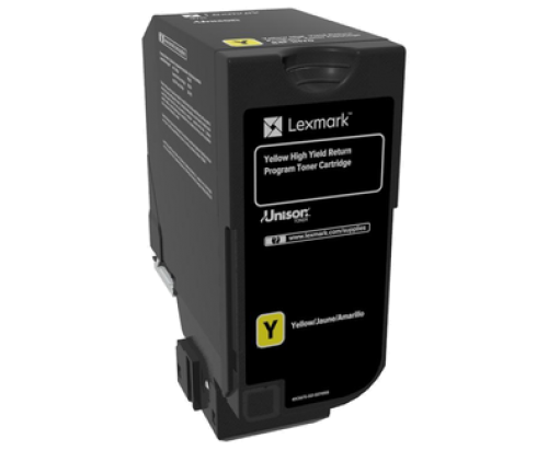 Lexmark CX725 Yellow High Yield Return Program 16K