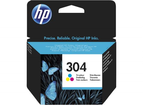 HP 304 Tricolour Standard Capacity Ink Cartridge 2ml - N9K05AE