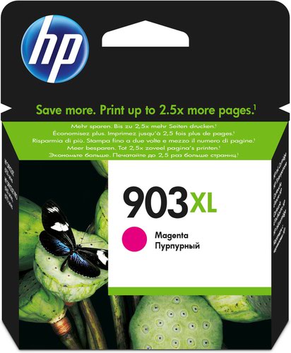 HP 903XL Magenta High Yield Ink Cartridge 750 pages 8.5ml for HP OfficeJet 6950/6960/6970 AiO - T6M07AE