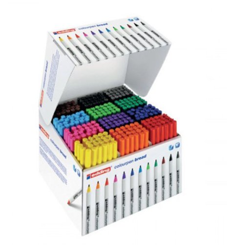 Edding Broad Colourpens are a premium option designed for use in educational and professional environments where the highest quality is required. With an unbeatable cap off life, hardwearing soft fibre bullet nibs and child-safe water-based ink, this pack of Colourpens from leading brand Edding is guaranteed to impress all who use them.