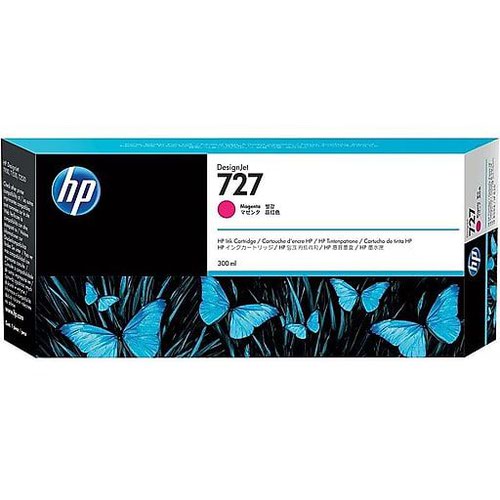 HP No 727 Magenta Ink Cartridge 300ml - F9J77A