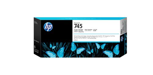 HP 745 Photo Black Standard Capacity Ink Cartridge 300ml - F9K04A
