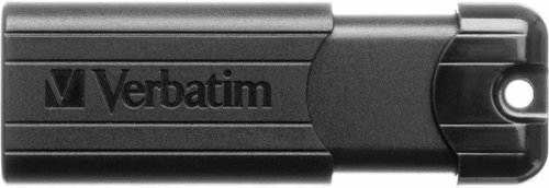 VM49320 Verbatim Pinstripe USB 3.0 Flash Drive 256GB Black 49320