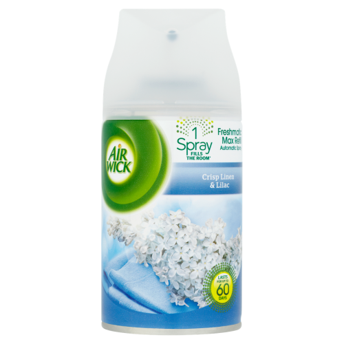 Airwick Freshmatic Crisp Linen & Lilac Refill 250ml - PACK (12)
