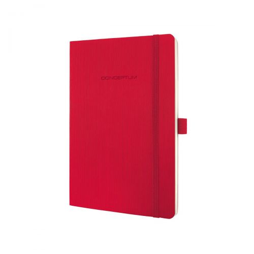 Sigel CONCEPTUM A5 Casebound Soft Cover Notebook Ruled 194 Pages Red