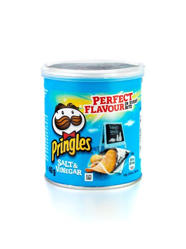 Pringles Salt & Vinegar Flavour 40g Tube (Pack 12) - 0401085x12