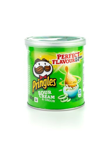 Pringles Sour Cream Flavour 40g Tube (Pack 12) - 0401084x12