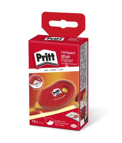 Pritt Compact Glue Roller Non Permanent 8.4mm x 10m (Pack 10) - 2120625