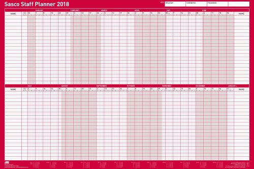Sasco Staff Planner Mounted 2018