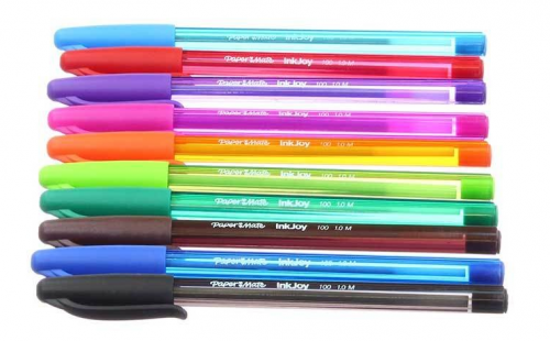 Paper Mate InkJoy 100 Capped 1.0 mm Med Assorted Fun Clr PK18