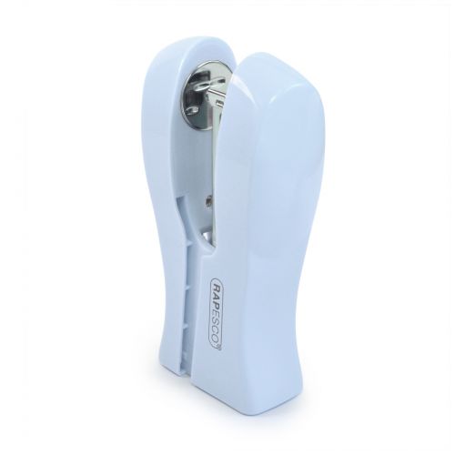 Rapesco Stand Up Space Saving Stapler Plastic 20 Sheet Powder Blue