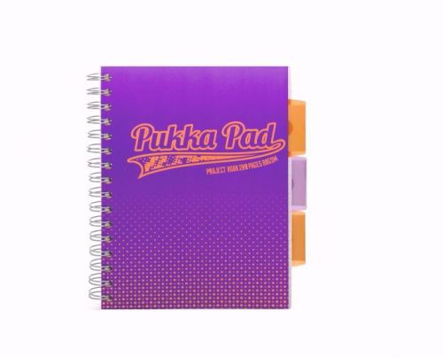 Pukka A5 Half Tone Project Book Blue/Pink/Purple PK3