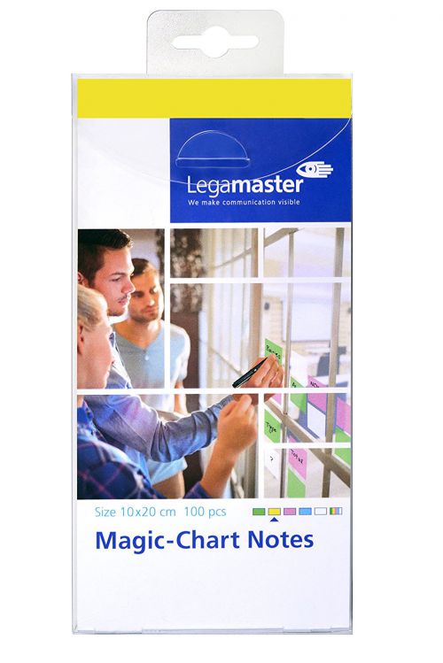 Legamaster Magic-Chart Notes yellow 10x20CM PK100