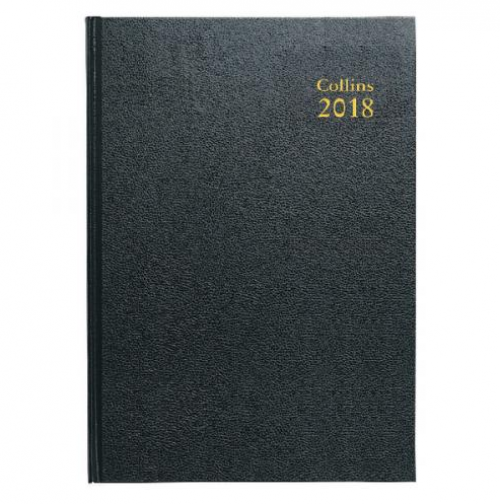 Collins Desk A5 Week to View Diary 2018 Black