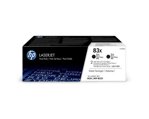 HP CF283XD 83X Black Toner 2.2K Twinpack
