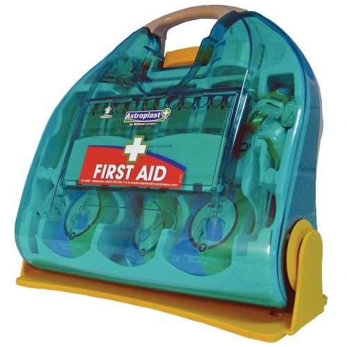 11453WC | Suitable for up to fifty people, the Astroplast Adulto First Aid Dispenser offers everything you need to provide quick and effective first aid. 