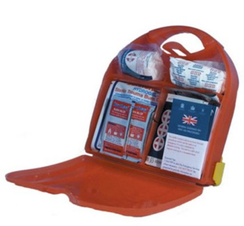 The Piccolo Burns Dispenser is an ideal solution for all your burn care needs. Suitable for emergency care on burns, scalds and sunburns, it is lightweight, compact, wall mountable, and is ideal for use at home or travel.1x Guidance Leaflet3x Adhesive Multi-Lingual Burn/Wound Lint Pad 72mm x 50mm2x Astroplat Non-Adherent Dressing 5cm x 5cm1x Astroplast Conforming Bandage 7.5cm x 4mtr1x Astroplast Non-Adherent Dressing 10cm x 10cm1x Astroplast Large Gloves (Pack 4)4x Astroplast Burn Kool Gel 3.5g2x Astroplast Burn Kool Dressing 10cm x 10cm1x Nickel-Plated Blunt Scissors with Plastic Handle 9cm